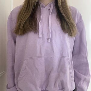 purple h&m hoodie